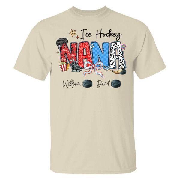 Ice Hockey Mama - Personalized Shirt Gift For Grandma - Image 10