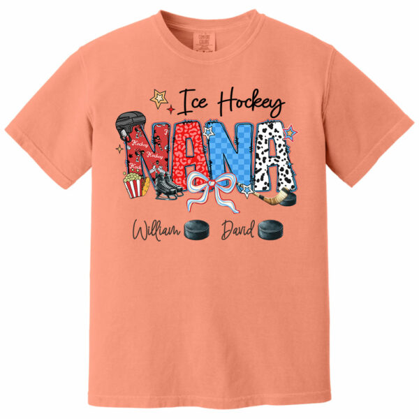 Ice Hockey Mama - Personalized Shirt Gift For Grandma - Image 8