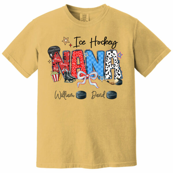 Ice Hockey Mama - Personalized Shirt Gift For Grandma - Image 5