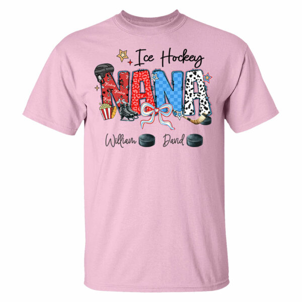 Ice Hockey Mama - Personalized Shirt Gift For Grandma - Image 13