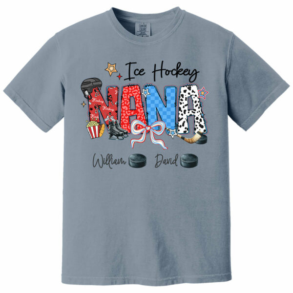 Ice Hockey Mama - Personalized Shirt Gift For Grandma - Image 6