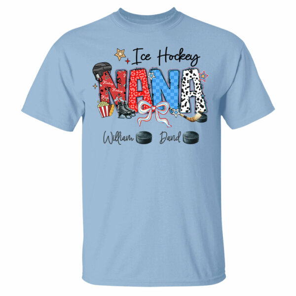 Ice Hockey Mama - Personalized Shirt Gift For Grandma - Image 12
