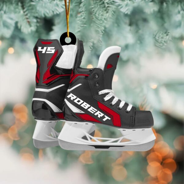 Ice Hockey Skates Acrylic Christmas Ornament Gift For Hockey Lovers H2511