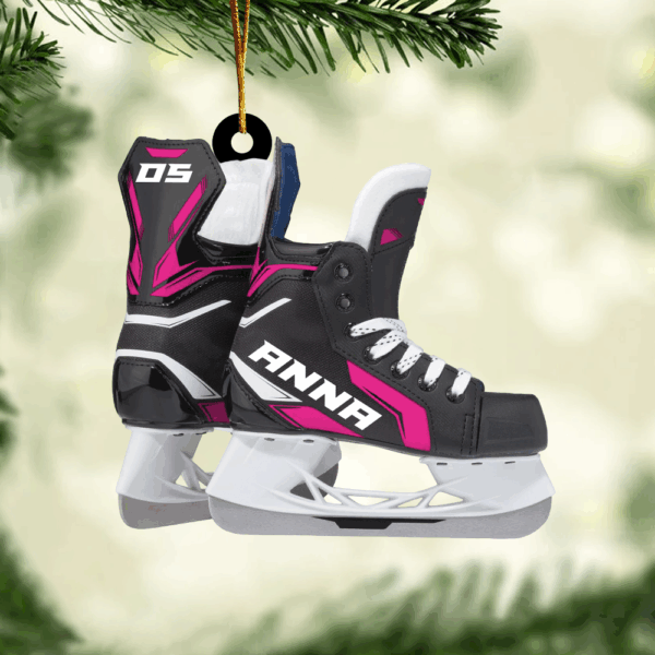 Ice Hockey Skates Acrylic Christmas Ornament Gift For Hockey Lovers H2511 - Image 3