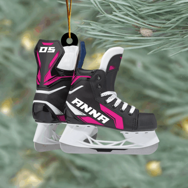 Ice Hockey Skates Acrylic Christmas Ornament Gift For Hockey Lovers H2511 - Image 2