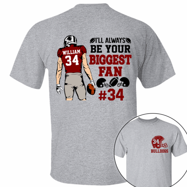 I'll Always Be Your Biggest Fan Personalized Cheer Football Shirt - Image 10