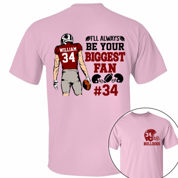 I'll Always Be Your Biggest Fan Personalized Cheer Football Shirt - Image 6