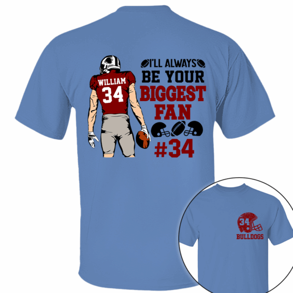 I'll Always Be Your Biggest Fan Personalized Cheer Football Shirt - Image 7