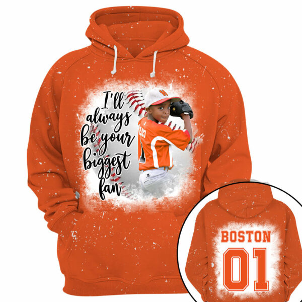 I'll Always Be Your Biggest Fan Personalized Shirt Custom Photo Player Sport Mom Shirt K1702 - Image 5
