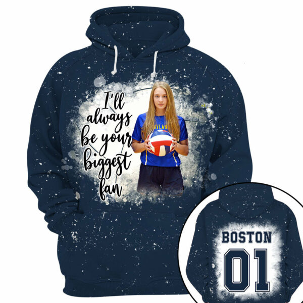 I'll Always Be Your Biggest Fan Personalized Shirt Custom Photo Player Sport Mom Shirt K1702 - Image 6