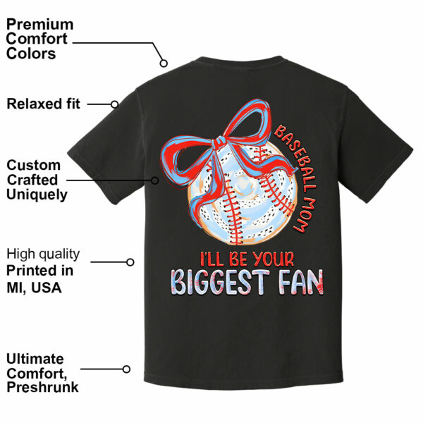 I'll Be Your Biggest Fan - Baseball Mom Shirt, Personalized Baseball Shirt, Gift For Baseball Lover A2110 - Image 17