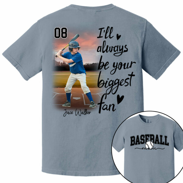 I'll Be Your Biggest Fan - Personalize Baseball Shirt Gift for Baseball Mom, Fall Baseball Season Shirt DO99 - Image 11