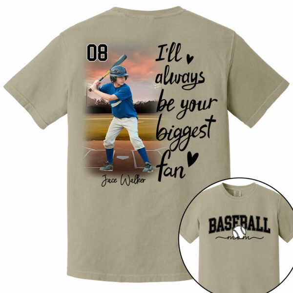 I'll Be Your Biggest Fan - Personalize Baseball Shirt Gift for Baseball Mom, Fall Baseball Season Shirt DO99 - Image 13