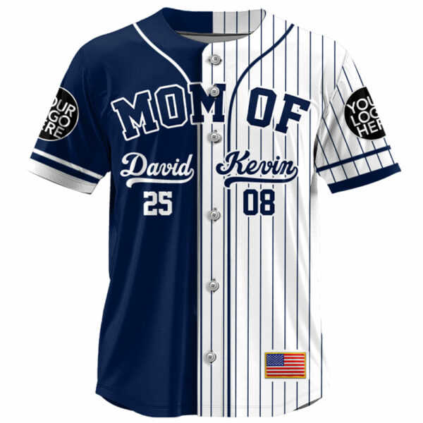 I'll Be Your Biggest Fan, Custom 2 Colors Personalization Split Baseball Jersey, Custom Photo Baseball Jersey, Gift For Baseball Lover A2110 - Image 5
