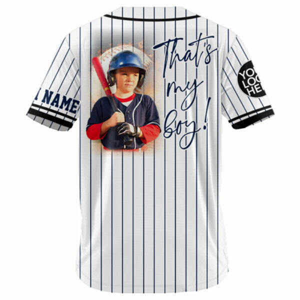 I'll Be Your Biggest Fan, Custom Photo Baseball Game Day Baseball Jersey, Gift For Baseball Lovers A2110 - Image 5
