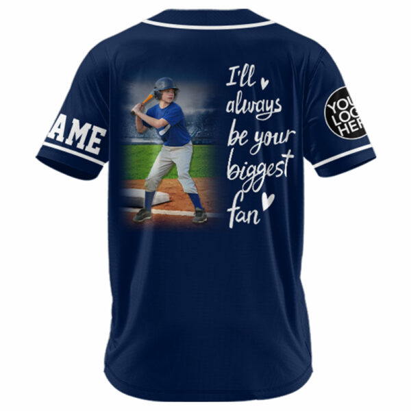 I'll Be Your Biggest Fan, Custom Photo Baseball Game Day Baseball Jersey, Gift For Baseball Lovers A2110 Vr2 - Image 2
