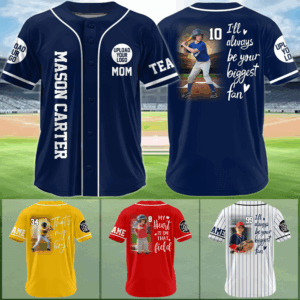 I'll Be Your Biggest Fan, Custom Photo Baseball Game Day Baseball Jersey, Gift For Baseball Lovers A2110 Vr3