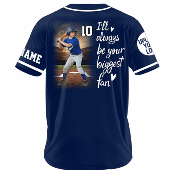 I'll Be Your Biggest Fan, Custom Photo Baseball Game Day Baseball Jersey, Gift For Baseball Lovers A2110 Vr3 - Image 4