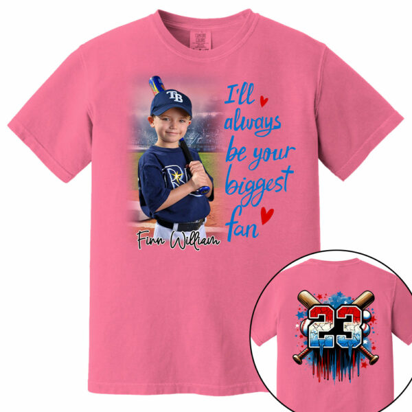 I'll Be Your Biggest Fan, Custom Photo Baseball Shirt, Baseball Mom Shirt A2110 - Image 15