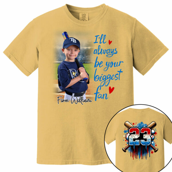 I'll Be Your Biggest Fan, Custom Photo Baseball Shirt, Baseball Mom Shirt A2110 - Image 14