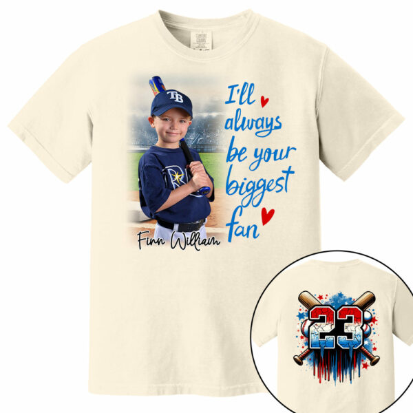 I'll Be Your Biggest Fan, Custom Photo Baseball Shirt, Baseball Mom Shirt A2110 - Image 11