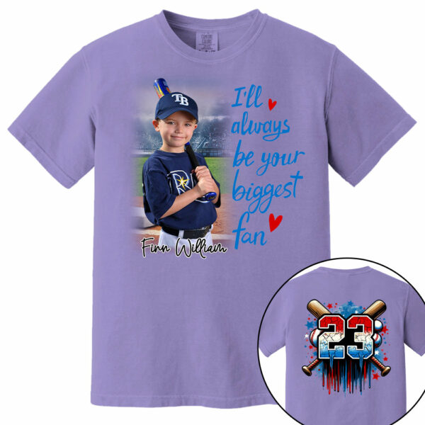 I'll Be Your Biggest Fan, Custom Photo Baseball Shirt, Baseball Mom Shirt A2110 - Image 16
