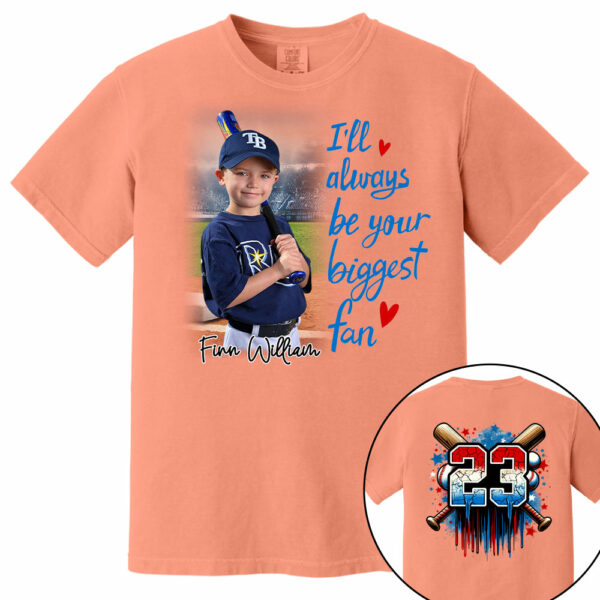 I'll Be Your Biggest Fan, Custom Photo Baseball Shirt, Baseball Mom Shirt A2110 - Image 13