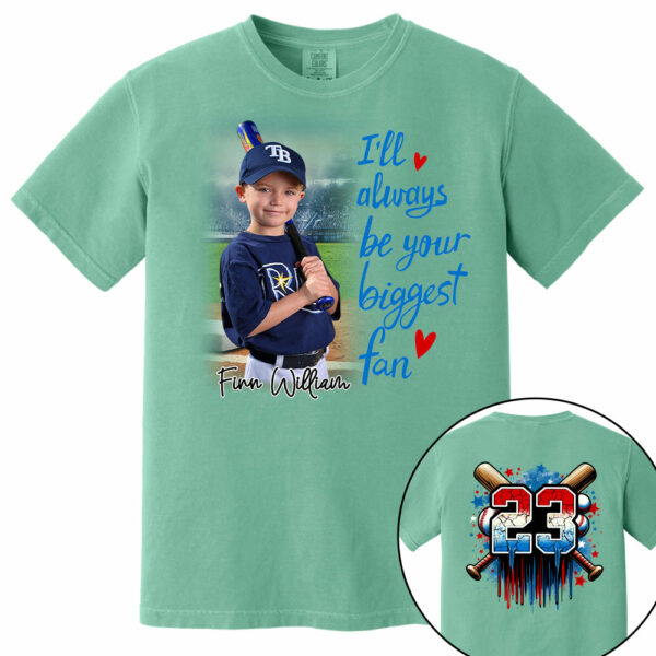 I'll Be Your Biggest Fan, Custom Photo Baseball Shirt, Baseball Mom Shirt A2110 - Image 17