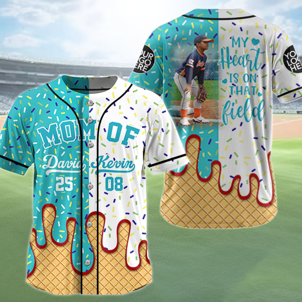 I'll Be Your Biggest Fan, Drippy Love Jersey, Custom Double Panel Baseball Jersey, Gift For Baseball Lover A2110