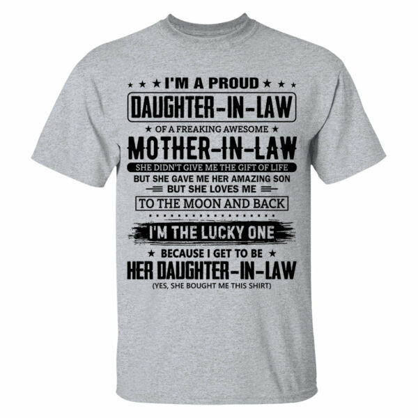 I'm A Proud Daughter-In-Law Of A Freaking Awesome Mother-In-Law Shirt Perfect Gift For Daughter-In-Law - Image 5