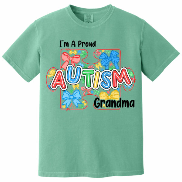 Im A Proud Grandma Love Heart Autism Awareness Puzzle Autism - Personalized Shirts - Image 14