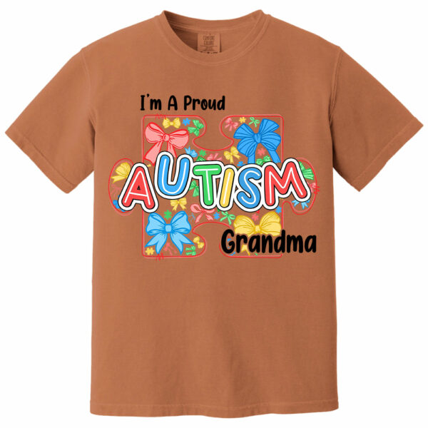 Im A Proud Grandma Love Heart Autism Awareness Puzzle Autism - Personalized Shirts - Image 13