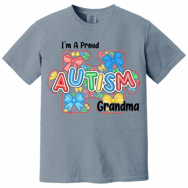 Im A Proud Grandma Love Heart Autism Awareness Puzzle Autism - Personalized Shirts - Image 15