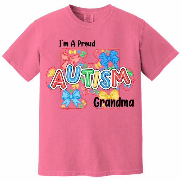Im A Proud Grandma Love Heart Autism Awareness Puzzle Autism - Personalized Shirts - Image 16