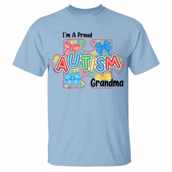 Im A Proud Grandma Love Heart Autism Awareness Puzzle Autism - Personalized Shirts - Image 10