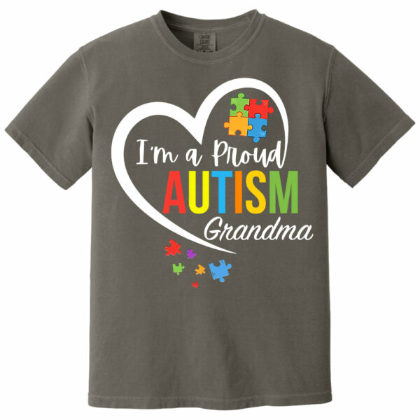 Im A Proud Grandma Love Heart Autism Awareness Puzzle Autism - Personalized Shirts - Image 12
