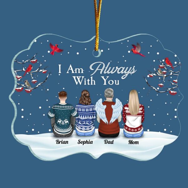 I'm Always With You - Personalized Transparent Ornament - Image 7