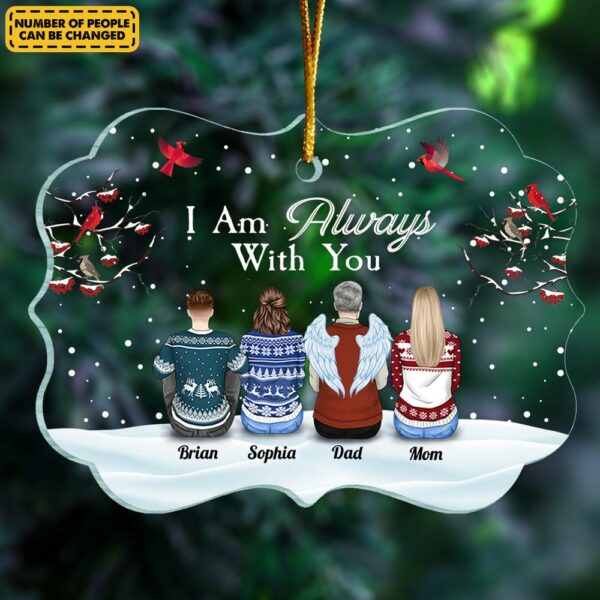 I'm Always With You - Personalized Transparent Ornament - Image 6