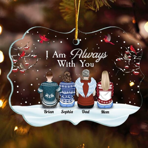 I'm Always With You - Personalized Transparent Ornament - Image 2