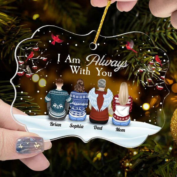 I'm Always With You - Personalized Transparent Ornament - Image 4
