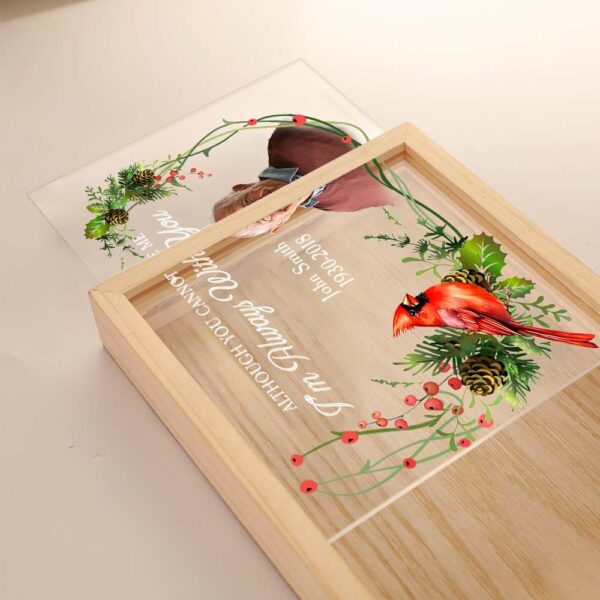 I'm Always With You Cardinal Bird - Personalized Photo Frame Light Box - Image 4