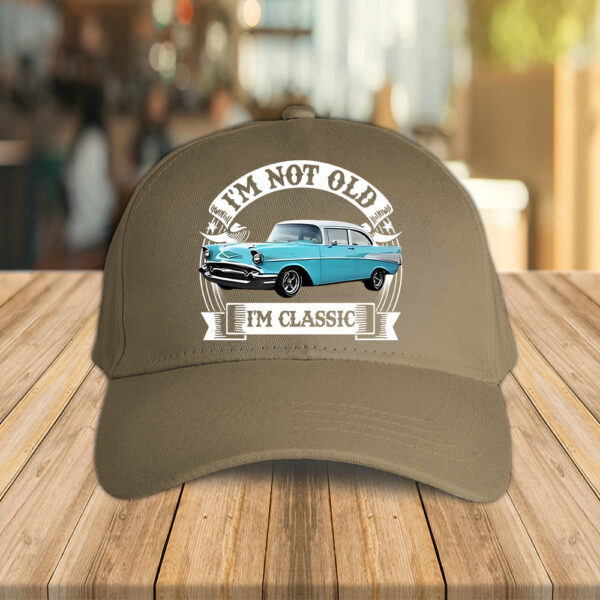 I'm Not Old I'm Classic Funny Car Graphic Personalized Car's Photo Classic Cap - Image 4