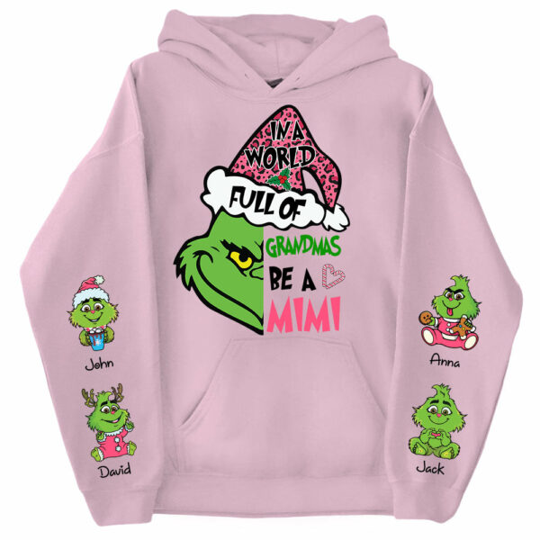 In A Full World Of Grandmas Be A Mimi - Custom Nickname Grandma Shirt With Kids Name Vr2 - Image 6