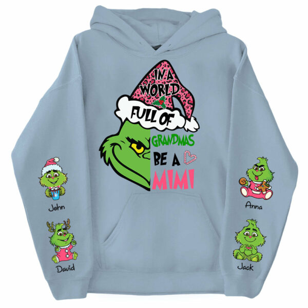 In A Full World Of Grandmas Be A Mimi - Custom Nickname Grandma Shirt With Kids Name Vr2 - Image 8