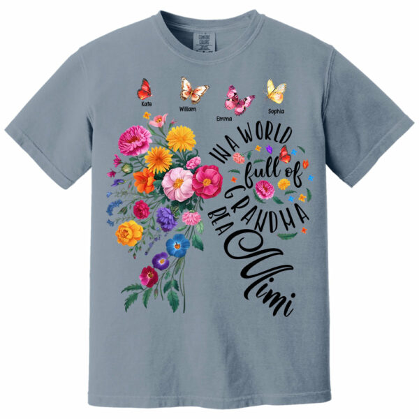 In A World Full Of Grandmas Be A Mimi - Custom Floral Shirt For Grandma NA04 - Image 12