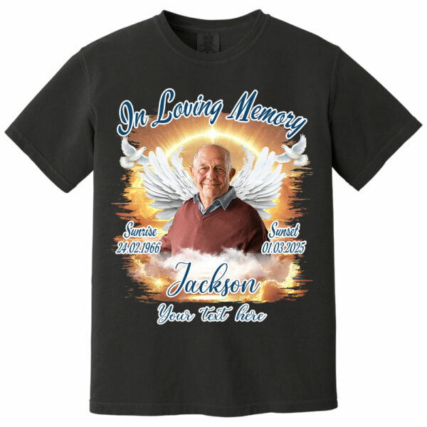 In Loving Memory - Personalized Photo Memorial Shirt Tu24 - Image 11