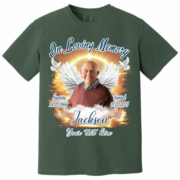 In Loving Memory - Personalized Photo Memorial Shirt Tu24 - Image 12
