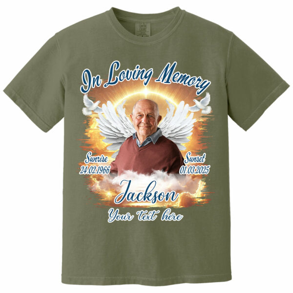 In Loving Memory - Personalized Photo Memorial Shirt Tu24 - Image 14