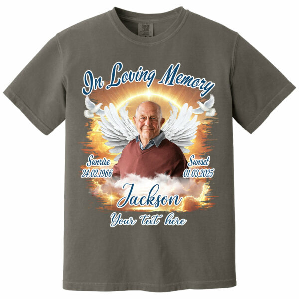 In Loving Memory - Personalized Photo Memorial Shirt Tu24 - Image 15