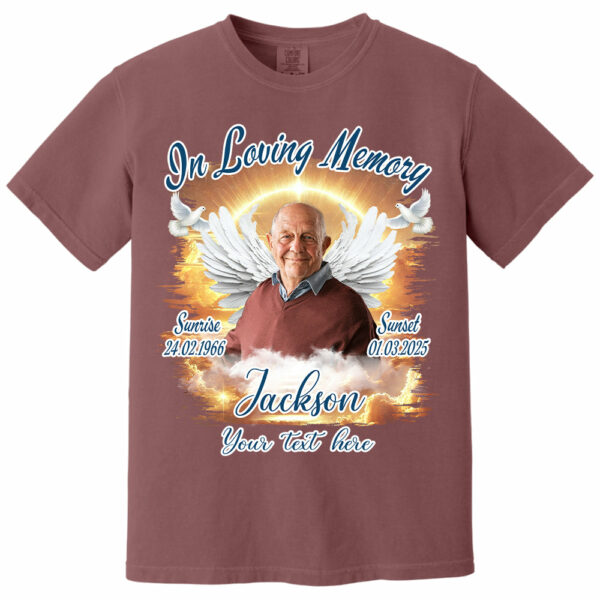 In Loving Memory - Personalized Photo Memorial Shirt Tu24 - Image 10